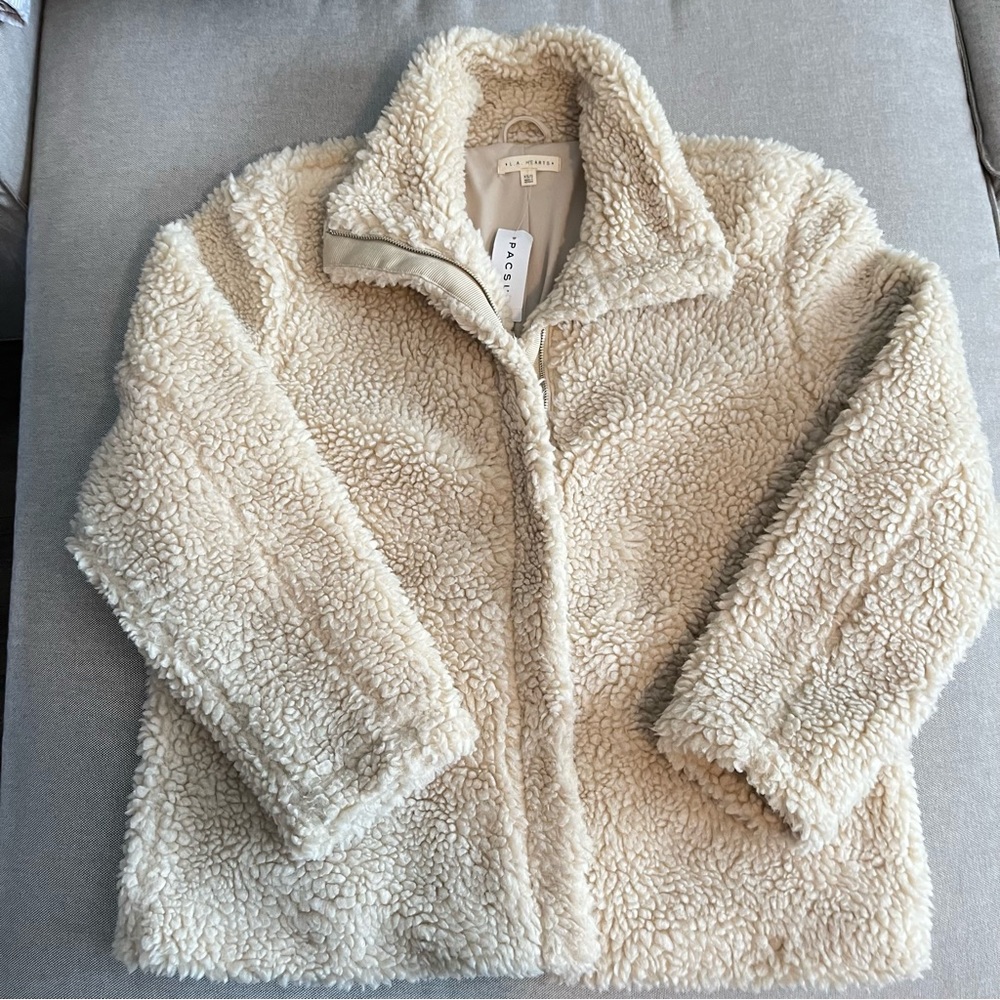LA HEARTS by PAC SUN Sherpa Jacket NWT Size XS/S